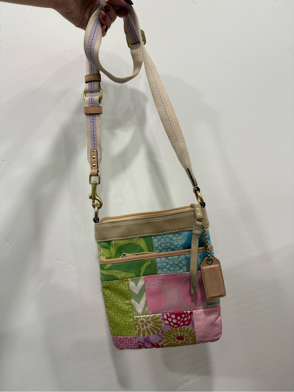 Coach RARE Hampton Patchwork Crossbody Bag